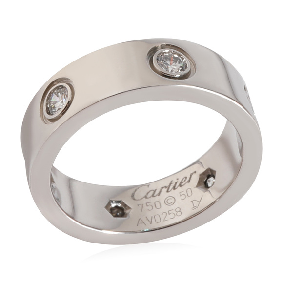 Cartier Love Ring, 6 Diamonds (White Gold) - Picture 2 of 5